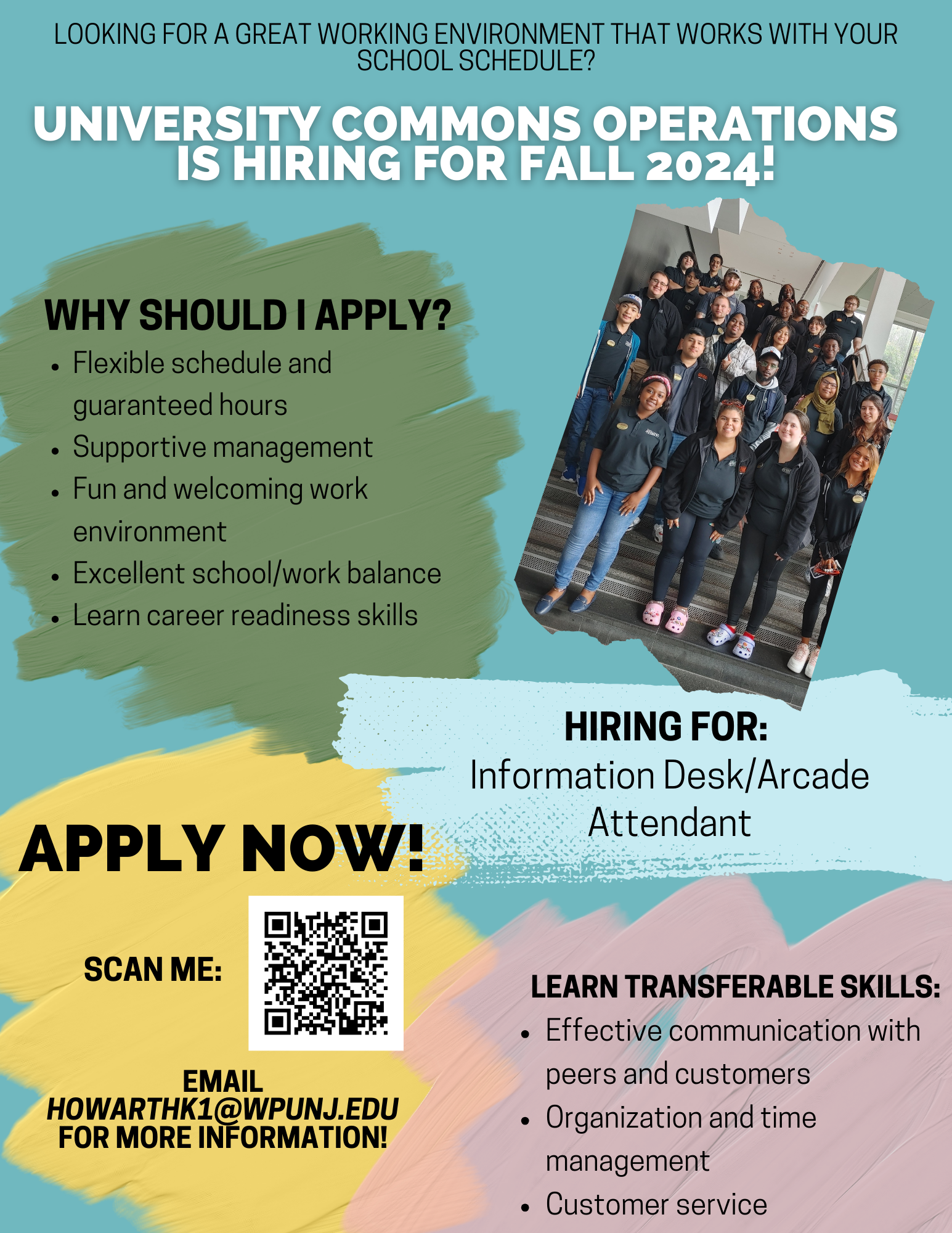University Commons Operations Hiring Flyer for Spring 2024.png